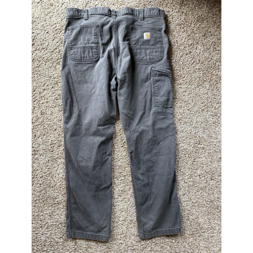 🔥CARHARTT - Men's Gray Relaxed Fit Canvas Utility Pants 102291-306 - 40x32